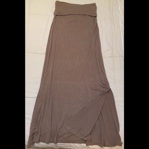 Taupe Maxi Skirt